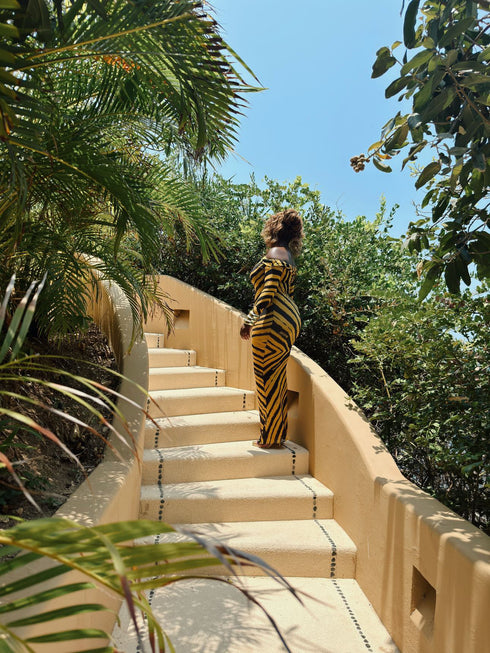 SANA MAXI IN DARK BUTTERSCOTCH